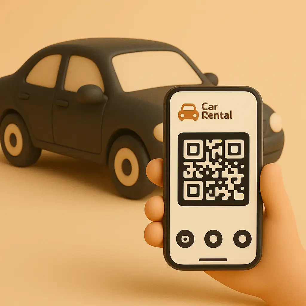 coffee with qr code